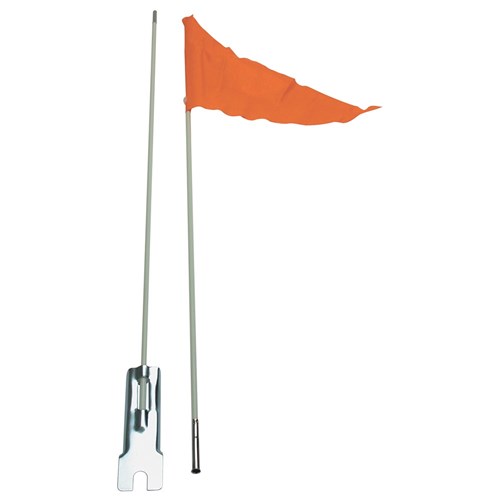 orange safety flag for bike